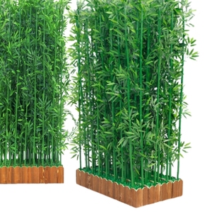 Offre Spéciale Presque Naturel <span class=keywords><strong>Bambou</strong></span> Artificiel <span class=keywords><strong>Haie</strong></span> Pour Restaurant Jardin - Product Image 5