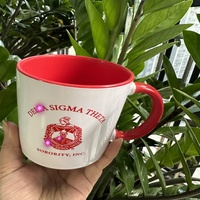 Mug personnalisé avec le blason de Deltaa Sigma Theta, 11 oz, en céramique, cadeau de sororité, mug à café personnalisé pour le Deltaversaire