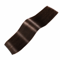 Extensions de cheveux humains vierges vietnamiens, tissage papillon, provenant d'un seul donneur, lisses comme des baguettes, pointes épaisses, invisibles et sans couture, vente en gros directe usine