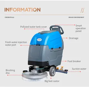 KUER KR-A65 popolare macchina per la pulizia del pavimento Scrubber lavasciuga elettrico per pavimenti