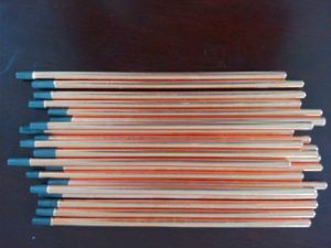 Électrodes de soudage de tiges de gougeage de carbone graphite de sortie d'usine avec support OBM - Product Image 3