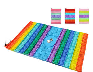 Xbeing Juguete Sensorial Antiestrés de Burbujas Grandes, Juego de Mesa de Silicona Arcoíris para Niñas y Niños de 14 Años en Adelante - Product Image 1