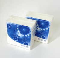 Serviettes en papier jetables de qualité alimentaire, 1 pli, en pure pâte de bois vierge, emballage en sachet, 30*30cm et 33*33cm pour table de déjeuner