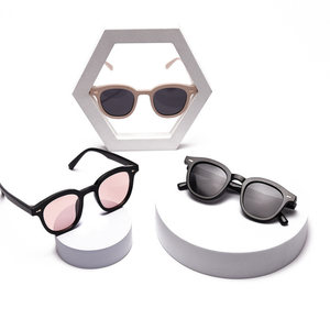 נהיגה אופנתית סביב ורוד מסמרות שיפוע צל <span class=keywords><strong>eyewear</strong></span> נשים v400 לוגו מותאם אישית סמרית tortoiseshell עגול משקפי שמש - Product Image 6