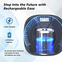 Stimulateur des nerfs et des muscles, thérapie par lumière rouge, machine de massage des pieds EMS pour la neuropathie avec électrodes TENS