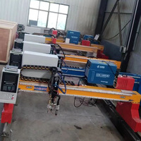 Machine de découpe plasma de type portique avec système de contrôle CNC SJTU, servomoteur, haute productivité, zone de travail 3000x12000mm, 120A