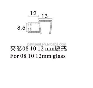 Tiras de Sellado de PVC/<span class=keywords><strong>PC</strong></span> Transparentes para Puertas Corredizas de Baño, Resistentes al Agua y al Polvo, Corte Personalizable, Venta al Por Mayor de Fábrica - Product Image 2