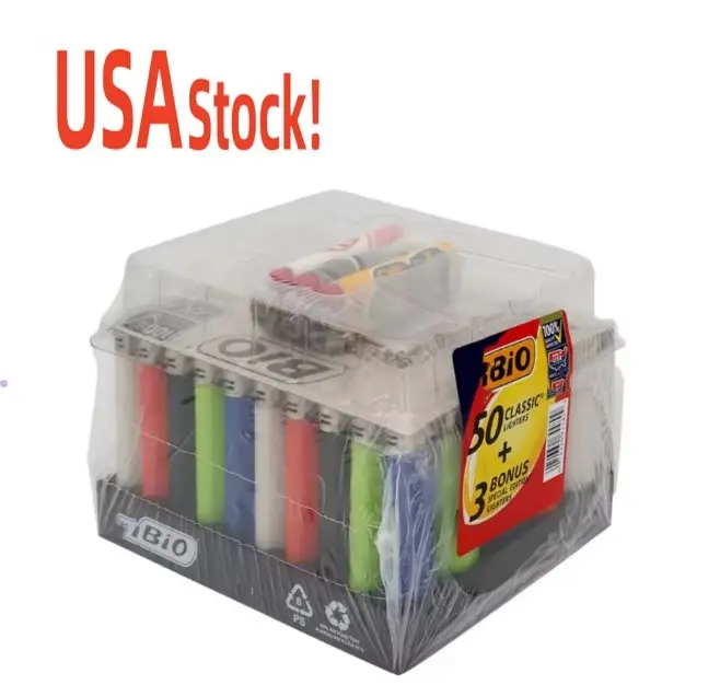 Stock américain!!! Accessoires pour fumeurs BI Classic Briquet coloré Briquet