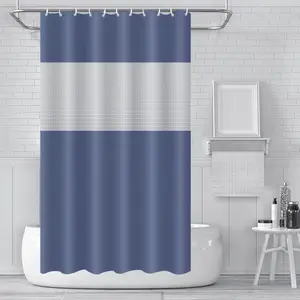 wholesale cheap, elegent jacquard fabric 100% polyester shower curtains for bathroom/