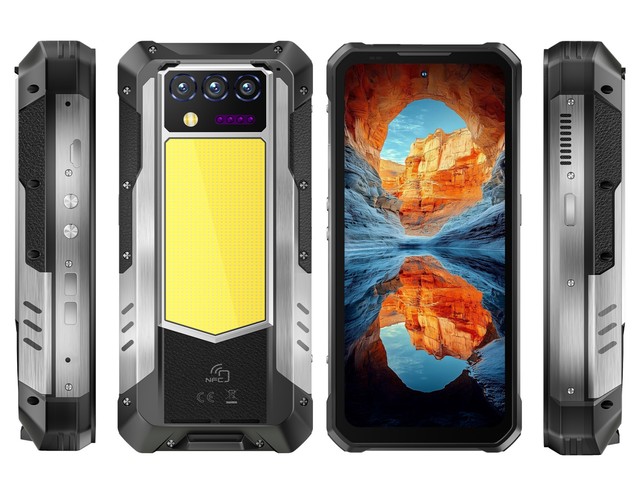 Oukitel WP100 TITAN 5G Rugged Phone 100 Lumen Projector 33000mAh 200MP Camera 1200 Lumen Camping Light Android 14 5g Smartphones