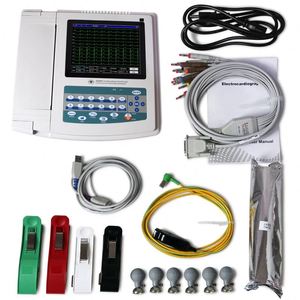 Electrocardiógrafo Digital de Doce Canales para Emergencias Quirúrgicas con Impresora, Monitor de 8 Pulgadas, Batería Integrada, Certificado Clase II - Product Image 6