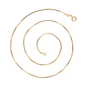 45953 xuping 2020 women simple fancy 18k gold color designs chain necklace