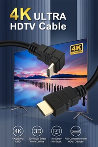 Chất lượng cao 2.0 4K HDTV Cabo 90 độ HDTV siêu mỏng kabel Slim Right Angled HDTV Cáp - Product Image 4