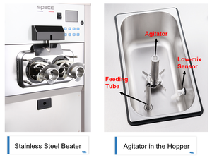 3 vòi phun trọng lực thức ăn đông lạnh sữa chua Máy Nhà máy cung cấp mềm phục vụ Tủ đông với chế độ chờ - Product Image 5