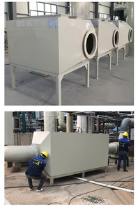 Torre de purificación de depurador húmedo de gases de combustión de tratamiento de gases residuales con cámara de adsorción de carbón activado para la industria química - Product Image 4