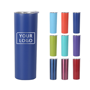 Tazza da Caffè in Metallo Personalizzata con Logo, Tumbler Sottile da 20 oz, Bicchiere Dritto in Acciaio Inox a <span class=keywords><strong>Doppia</strong></span> Parete per Esterni - Product Image 1