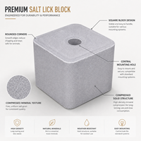 Bloc de sel minéral de qualité supérieure pour l'alimentation animale, sel à lécher pour le bétail, pour la santé des vaches laitières, des moutons et des chèvres