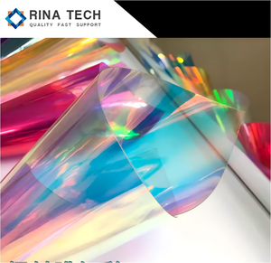 Rina Tech Vente en gros bâtiment coloré éblouissant décoration fenêtre teinte autocollant arc-en-ciel film dichroïque pour centre commercial - Product Image 4
