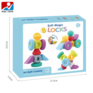 <span class=keywords><strong>Puzzle</strong></span> per bambini che costruisce <span class=keywords><strong>colla</strong></span> morbida arte matematica educazione creatività blocchi set di 13 pz silicone soft play blocchi - Product Image 4