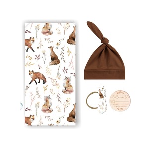 100% coton 4 pièces ensemble imprimé fleuri bébé literie couverture bandeau bonnet Swaddle Wrap nouveau-né douche <span class=keywords><strong>cadeau</strong></span> ensemble pour pépinière - Product Image 6