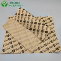 Papier d'emballage alimentaire en PE enduit, imprimé rapidement sur mesure, résistant à la graisse, pour charcuterie, emballage de hamburgers, emballage de pains, biscuits, sandwichs