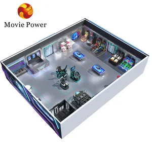 Film Power Professionele Indoor Vr Themapark One Stop Oplossing Vr Game Zone Vr Machine Multiplayer Game Center Design