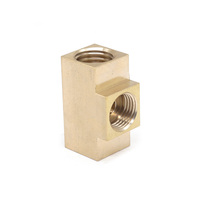 Porte-bougie cube sur mesure tourné sur CNC, en laiton massif usiné CNC