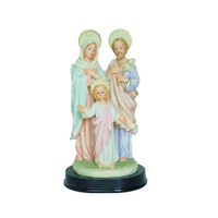Statue de la Sainte Famille de Noël en polyrésine durable, personnalisable, peinte à la main en 3D, de 8 pouces, marque HANDSOME