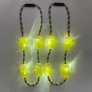 St. Patrick's Day Light-Up Necklaces with <strong>Shamrocks</strong> &amp; Beer Mug Beaded Christmas &amp; New Year Accessories - Product Image 2