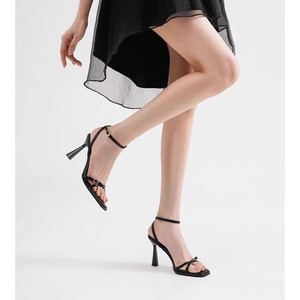 <span class=keywords><strong>Sandalias</strong></span> de <span class=keywords><strong>Tacón</strong></span> Alto de 8cm para Mujer, con Encaje Blanco y Punta Abierta, Zapatos de Vestir para Fiestas y Clubes, Cómodos y Elegantes para Bodas - Product Image 3
