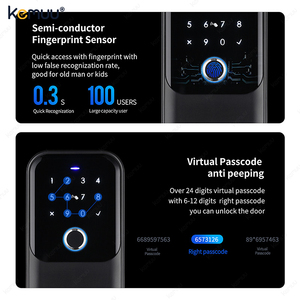 KEMUU Tuya TTlock Electronic <span class=keywords><strong>Airbnb</strong></span> Lock Box Combinación de huellas dactilares Smart key Lock Box <span class=keywords><strong>Caja</strong></span> de bloqueo de almacenamiento de <span class=keywords><strong>llaves</strong></span> de montaje en pared - Product Image 4
