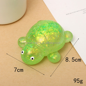Jouet Squishy Tortue en Maltose à Rebond Lent, Poudre Dorée, Anti-Stress, Jouets à Presser pour Déstressage, Vente en Gros - Product Image 4