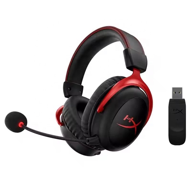 Hyper Cloud 2 PC Computer Earphone Waterproof Over-Ear Headsets with Noise Cancelling Wired Gaming Mic for DJ Use