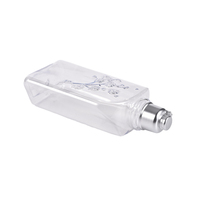 Bouteille de gel douche unique en plastique PET de 250 ml avec bouchon à clapet ovale et impression sérigraphique pour l'emballage de lotion et de shampoing