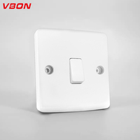 VBQN Interrupteur électrique de haute qualité 1 groupe 2 voies Application de maison électrique Interrupteurs en bakélite pour hôtel