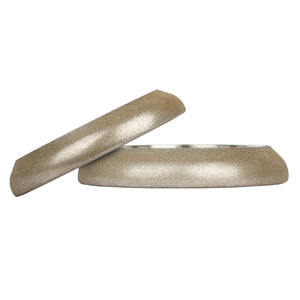 عجلات جلخ معدنية ماسية مطلية كهربائيًا 5 × 1/<span class=keywords><strong>2</strong></span> × 7/8 بوصة ذات حبيبات دقيقة، أقراص كاشطة ممتازة لشحذ شفرات المنشار الشريطي - Product Image 2