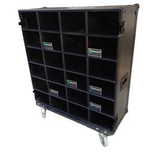 KKMARK Flight Case Mobile con Telaio in Alluminio, Cassetti Euro e Tavolo da <span class=keywords><strong>Lavoro</strong></span> per Eventi Sportivi e Touring - Product Image 3