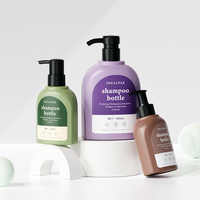 Flacon de gel douche rose personnalisé 540 ml 215 ml, design unique, flacon pompe en plastique HDPE de luxe pour crème corporelle et lotion