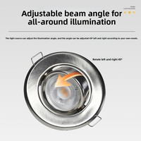 Spot LED encastré pour salon, boîtier de projecteur MR16, rail d'éclairage G53/GU10, kit de plafonnier universel