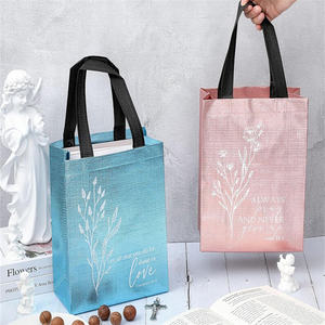 Bolsas de regalo no tejidas con versículo de la Biblia Floral medio, bolsos de bienvenida de pedido personalizado para Iglesia, <span class=keywords><strong>Semana</strong></span> <span class=keywords><strong>Santa</strong></span>/Domingo de Pascua, Material de PP - Product Image 6