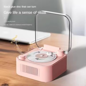 Cổ Điển Ghi Âm Máy Nghe Nhạc Phong Cách Bt Loa Không Dây <span class=keywords><strong>Mini</strong></span> Bàn Turntable Xách Tay Sáng Tạo Máy Tính Để Bàn Trang Trí Nội Thất Quà Tặng Cho Những Người Yêu Âm Nhạc - Product Image 4