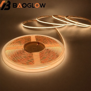 Bande lumineuse COB moderne de type goutte d'eau, 408 LED par mètre, DC24V, 12W/M, sans spot, douce, dimmable, flexible, pour fêtes et vacances - Product Image 3