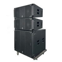 Double enceinte linéaire de 10 pouces Système d'amplification de puissance 4 + 2 set