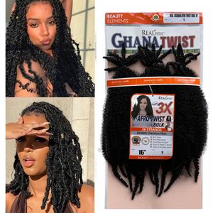 3X <b>Afro</b> <b>Twist</b> Bulk 16 Inch Synthetic Braiding <b>Hair</b> Fluffy Natural Look Human <b>Hair</b> Like for African <b>Hair</b> Braiding DIY Styling - Product Image 1