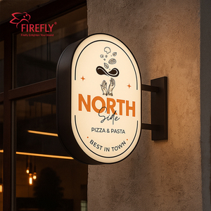 Tùy chỉnh ngoài trời hai mặt LED lightbox dấu hiệu cá nhân không thấm nước biểu tượng kinh doanh dấu hiệu cho cửa hàng Salon - Product Image 3