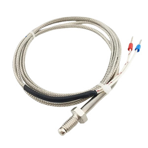 M6 Threaded Bolt k loại vít cặp nhiệt điện 1200C cảm biến nhiệt độ với thép không gỉ che chắn chủ đề cặp nhiệt điện 0.5M 1m - Product Image 3