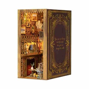 CuteBee Eternal Bookstore, modèle miniature en bois à assembler soi-même, serre-livres, jouet éducatif pour les jeunes de 15 à 35 ans - Product Image 1