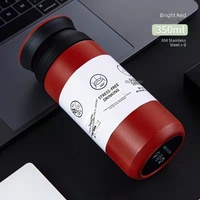 Tasse à café de style japonais personnalisée avec logo d'usine, 500 ml, tasse à café sportive, gourde isotherme à double paroi avec couvercle