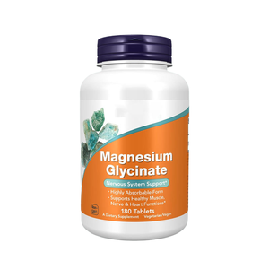 Comprimés de glycinate de magnésium en gros OEM/ODM pour le soulagement du stress et la relaxation musculaire, comprimés de glycinate de magnésium végétaliens - Product Image 1