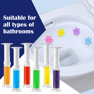 Nettoyant <span class=keywords><strong>WC</strong></span> automatique en gel OEM pour cuvettes de toilettes, désodorisant floral, éliminateur de calcaire et de taches, en seringue - Product Image 2